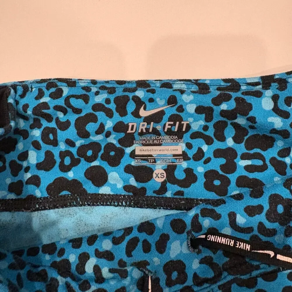 Nike Blue Cheeta Leggings